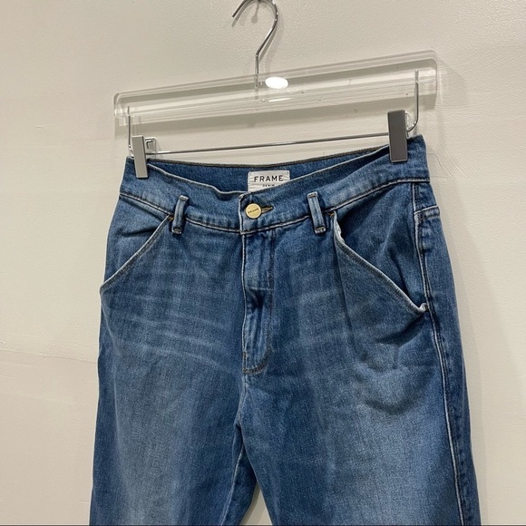 Frame Le Slender Straight Leg Jeans in Thistle Crop LSLTR969 Size 28 - Picture 3 of 9